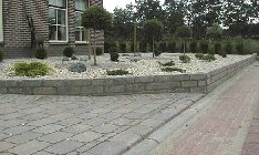 muurtjes van cobblestones 